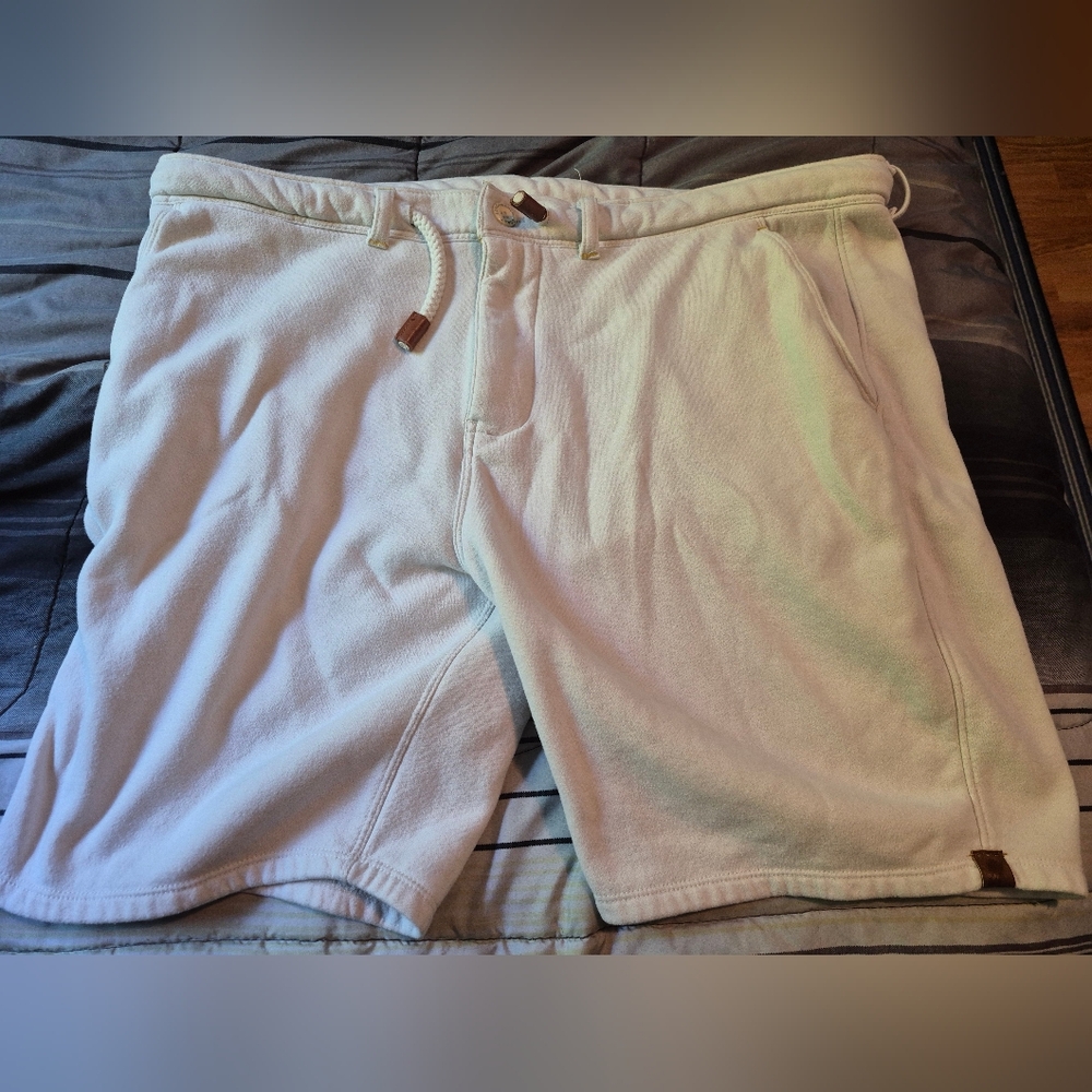 Mens Fundemental Coast Drawstring Shorts White Size 38